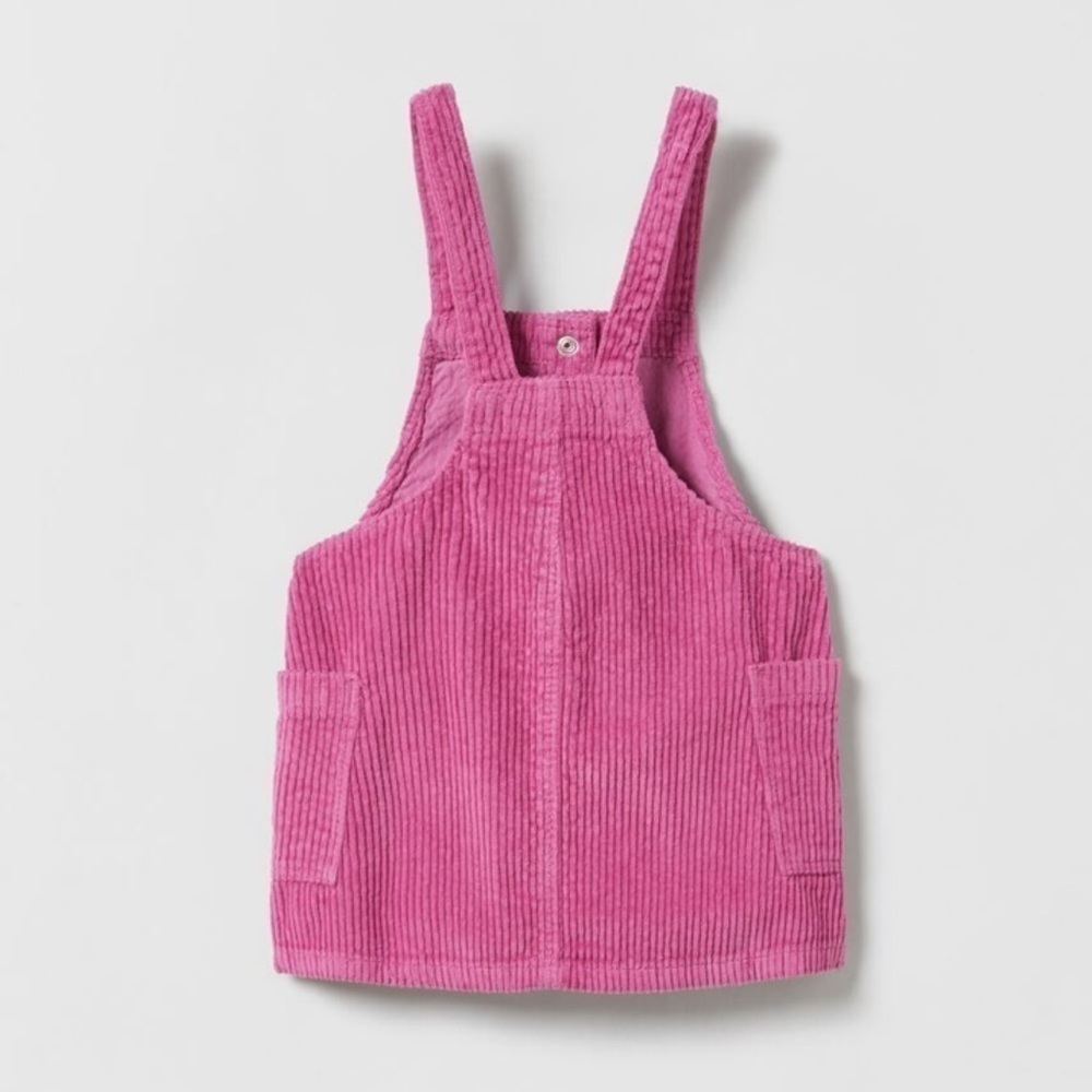 Zara Snaps Corduroy Pinafore Dress - Picture 4 of 8